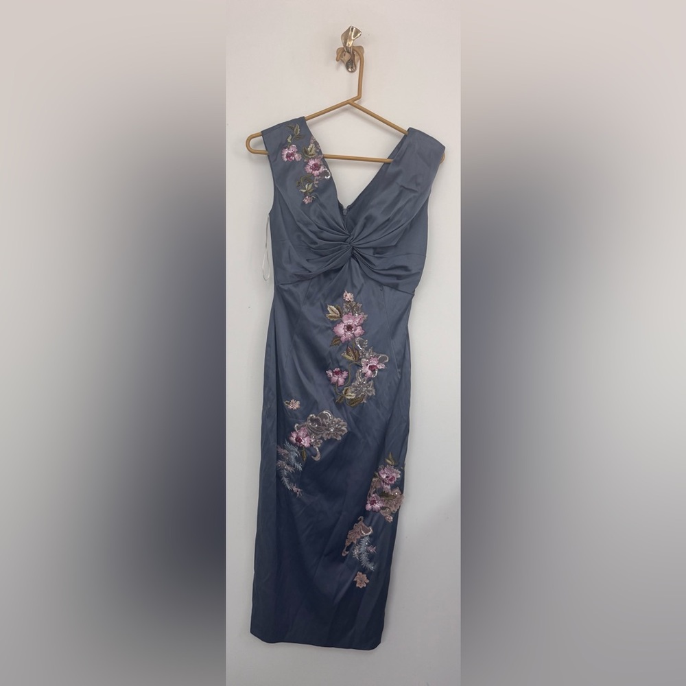 Mandalay: Elegant Floral Embroidered Dress